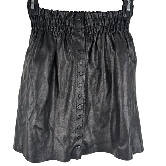 NWOT Faux Leather Mini Skirt Gothcore Biker Emo‎ - Picture 1 of 4
